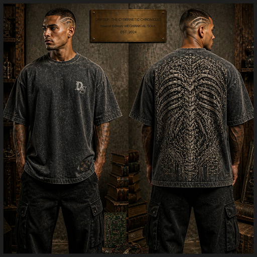 Mechanical Soul Tee — Charcoal